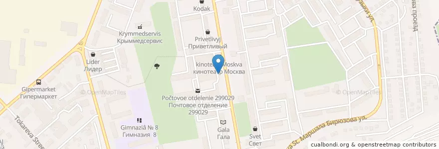 Mapa de ubicacion de Кофе с Собойко en Russia, South Federal District, Sevastopol, Sevastopol, Ленинский Район, Ленинский Округ.