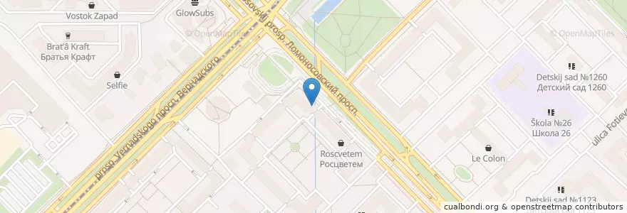 Mapa de ubicacion de Доктор Степман en Russie, District Fédéral Central, Moscou, Гагаринский Район.