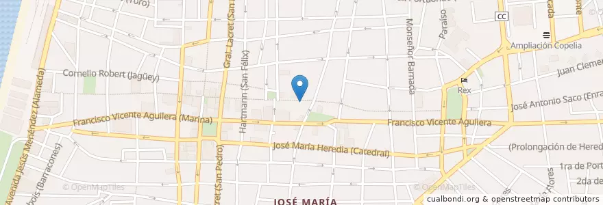 Mapa de ubicacion de Cafeteria Napolitana en Kuba, Santiago De Cuba, Santiago De Cuba, Ciudad De Santiago De Cuba.
