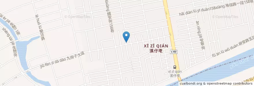 Mapa de ubicacion de 池上飯包 en 臺灣, 臺南市, 安南區.