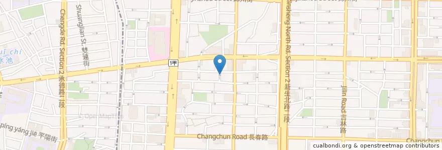 Mapa de ubicacion de 特濃屋 en Taiwan, 新北市, Taipei, 中山區.
