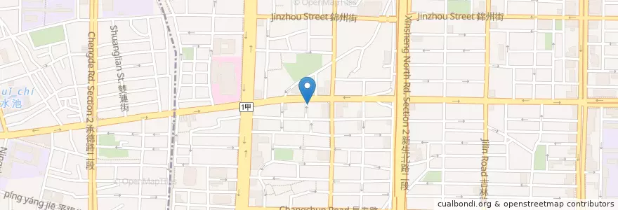 Mapa de ubicacion de 極鼎魚翅 en تایوان, 新北市, تایپه, 中山區.
