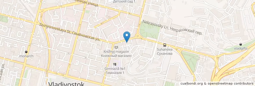 Mapa de ubicacion de Владивостокская стоматологическая поликлиника №1 en Russie, District Fédéral Extrême-Oriental, Kraï Du Primorie, Владивостокский Городской Округ.