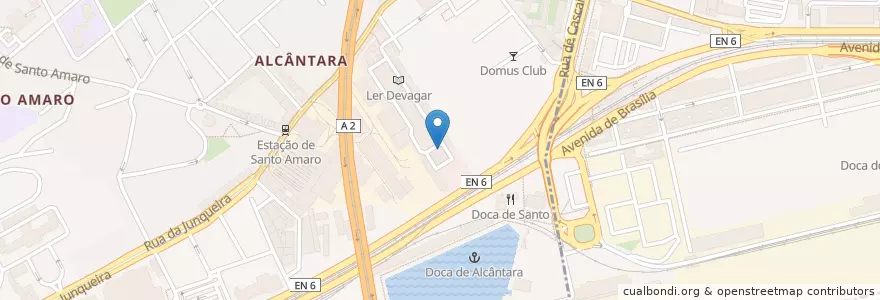 Mapa de ubicacion de The Therapist en Португалия, Área Metropolitana De Lisboa, Лиссабон, Grande Lisboa, Alcântara.