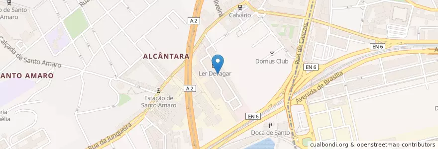 Mapa de ubicacion de A Mesa en ポルトガル, Área Metropolitana De Lisboa, Lisboa, Grande Lisboa, リスボン, Alcântara.