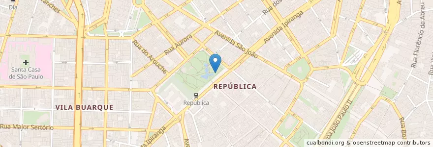 Mapa de ubicacion de Ponto de Táxi República en Brazilië, Regio Zuidoost, São Paulo, Região Geográfica Intermediária De São Paulo, Região Metropolitana De São Paulo, Região Imediata De São Paulo, São Paulo.