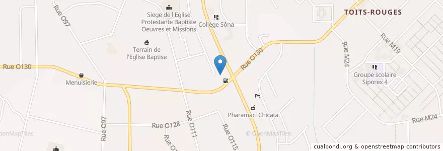 Mapa de ubicacion de O’GoodFood en Кот-Д’Ивуар, Абиджан, Yopougon.