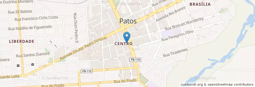Mapa de ubicacion de Rei dos Salgados en ブラジル, 北東部地域, パライバ, Região Metropolitana De Patos, Região Geográfica Intermediária De Patos, Região Geográfica Imediata De Patos, Patos.