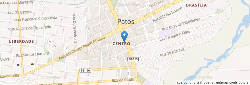 Mapa de ubicacion de Santa Maria en Brezilya, Kuzeydoğu Bölgesi, Paraíba, Região Metropolitana De Patos, Região Geográfica Intermediária De Patos, Região Geográfica Imediata De Patos, Patos.