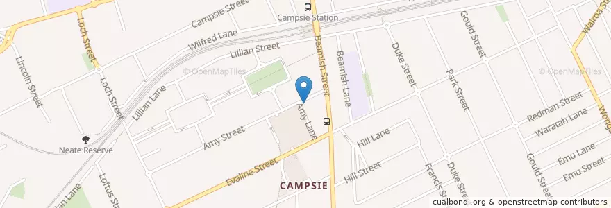Mapa de ubicacion de Associated Medical Centre en オーストラリア, ニューサウスウェールズ, Canterbury-Bankstown Council, Sydney.