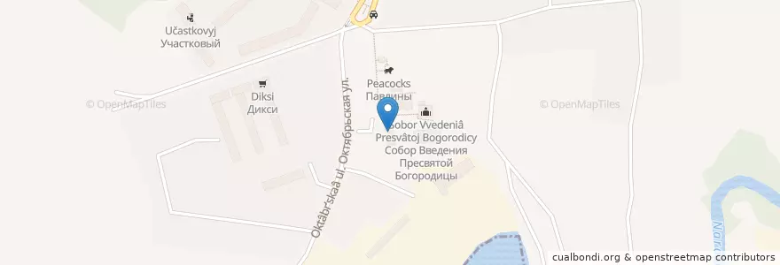 Mapa de ubicacion de Православная гимназия en Russia, Distretto Federale Centrale, Oblast' Di Mosca, Городской Округ Серпухов.