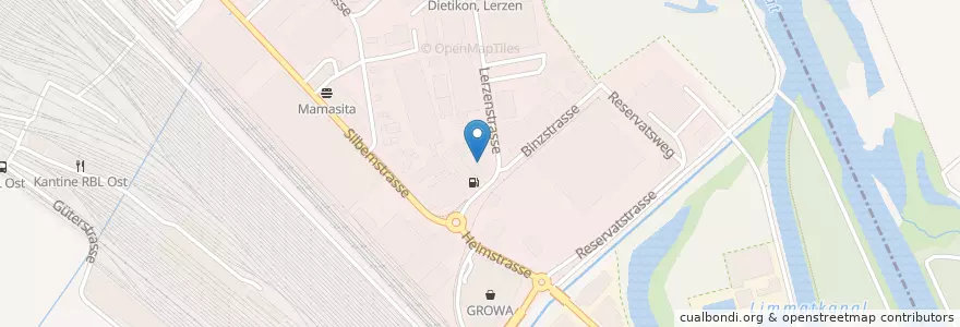 Mapa de ubicacion de Fantasia Snack-Bar en 스위스, 취리히, Bezirk Dietikon, Dietikon.