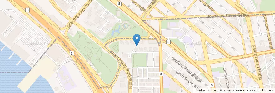 Mapa de ubicacion de 港鐵特惠站 MTR Fare Saver en 中国, 广东省, 香港 Hong Kong, 九龍 Kowloon, 新界 New Territories, 深水埗區 Sham Shui Po District.