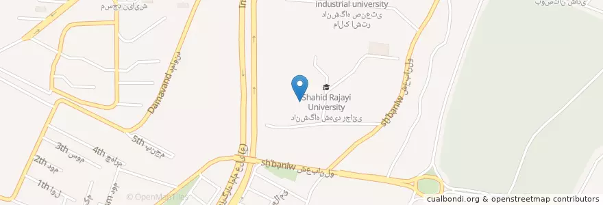 Mapa de ubicacion de دانشکده مهندسی برق en Iran, Téhéran, شهرستان تهران, Téhéran, بخش مرکزی شهرستان تهران.