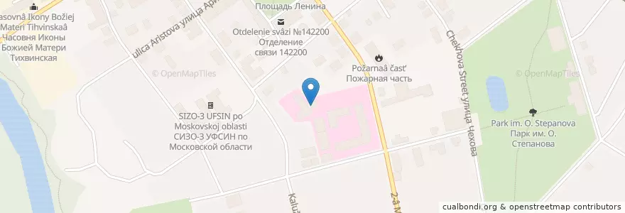 Mapa de ubicacion de Женская консультация en Russia, Distretto Federale Centrale, Oblast' Di Mosca, Городской Округ Серпухов.