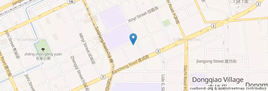 Mapa de ubicacion de 老舅家鄉味 en 台湾, 台中市, 東区.
