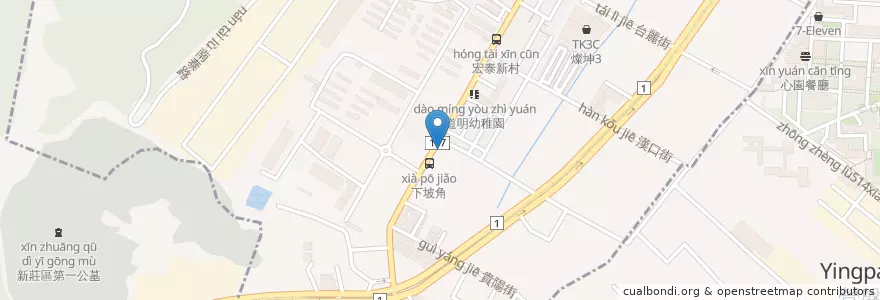 Mapa de ubicacion de 必勝客 en Taiwan, Nuova Taipei, Distretto Di Taishan.