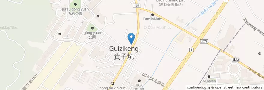 Mapa de ubicacion de 合作金庫商業銀行 en 臺灣, 新北市, 泰山區.