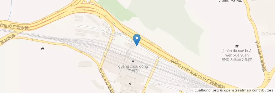 Mapa de ubicacion de police box en چین, گوانگ‌دونگ, 广州市, 天河区, 林和街道.