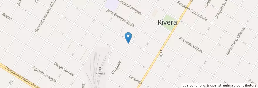 Mapa de ubicacion de Colegio Rodó en Rivera.