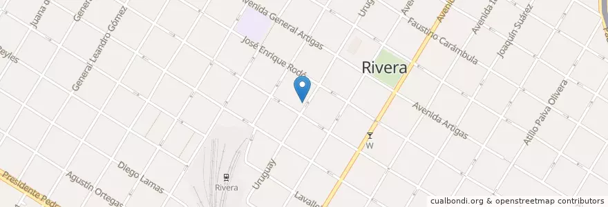 Mapa de ubicacion de Colegio Rodó en Rivera.