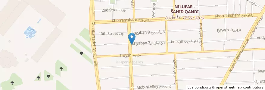 Mapa de ubicacion de بانک صادرات en 이란, 테헤란, شهرستان تهران, 테헤란, بخش مرکزی شهرستان تهران.