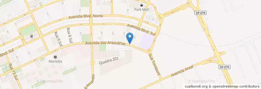 Mapa de ubicacion de Butiquim Tijuca en ブラジル, 中西部地域, Região Integrada De Desenvolvimento Do Distrito Federal E Entorno, 連邦直轄区, Região Geográfica Intermediária Do Distrito Federal, Região Geográfica Imediata Do Distrito Federal, Águas Claras.
