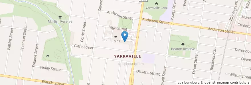 Mapa de ubicacion de Antpasti Deli Cafe en Australie, Victoria, City Of Maribyrnong.