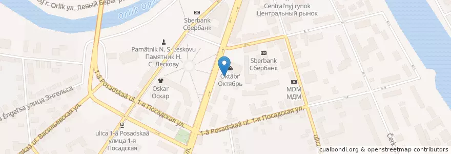 Mapa de ubicacion de Макдоналдс en Rusland, Centraal Federaal District, Oblast Orjol, Орловский Район, Городской Округ Орёл.