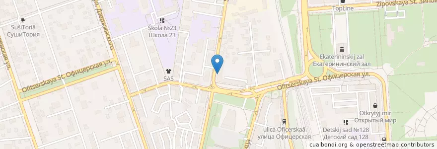Mapa de ubicacion de Аптека № 68 en Rusia, Южный Федеральный Округ, Krai De Krasnodar, Городской Округ Краснодар.