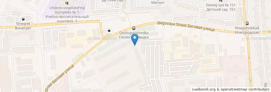 Mapa de ubicacion de Аптечный пункт en Rusland, Centraal Federaal District, Oblast Voronezj, Городской Округ Воронеж.