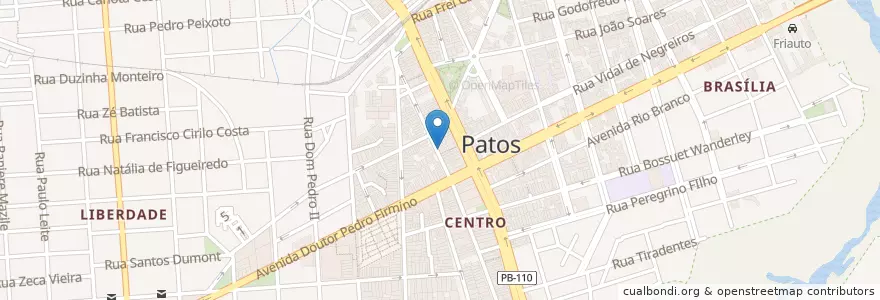 Mapa de ubicacion de Farmácia Básica en برزیل, منطقه شمال شرقی برزیل, پارائیبا, Região Metropolitana De Patos, Região Geográfica Intermediária De Patos, Região Geográfica Imediata De Patos, Patos.