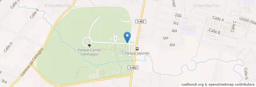 Mapa de ubicacion de Parque Divertimendo Camillo Cienfuegos en کوبا, Camagüey, Camagüey, Ciudad De Camagüey.