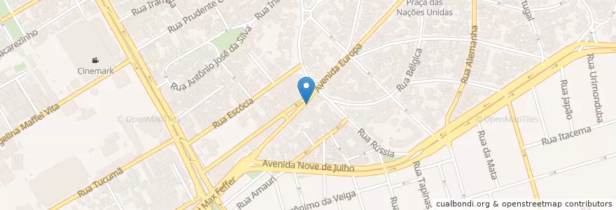 Mapa de ubicacion de Bolinha en Бразилия, Юго-Восточный Регион, Сан-Паулу, Região Geográfica Intermediária De São Paulo, Região Metropolitana De São Paulo, Região Imediata De São Paulo, Сан-Паулу.