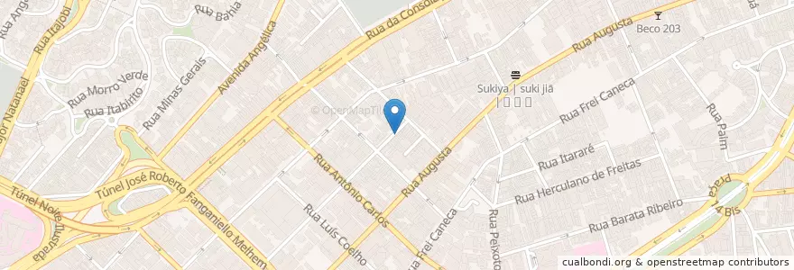 Mapa de ubicacion de Lilac Blanc en Brasil, Região Sudeste, São Paulo, Região Geográfica Intermediária De São Paulo, Região Metropolitana De São Paulo, Região Imediata De São Paulo, São Paulo.