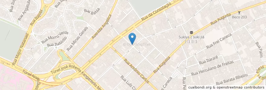 Mapa de ubicacion de AJ M&M en Бразилия, Юго-Восточный Регион, Сан-Паулу, Região Geográfica Intermediária De São Paulo, Região Metropolitana De São Paulo, Região Imediata De São Paulo, Сан-Паулу.