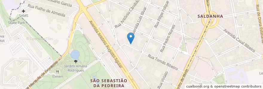 Mapa de ubicacion de Sessenta en ポルトガル, Área Metropolitana De Lisboa, Lisboa, Grande Lisboa, リスボン, Avenidas Novas.