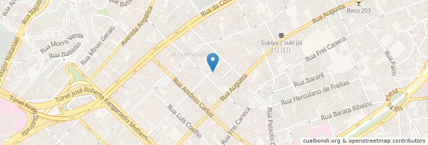 Mapa de ubicacion de Bar e Espetinho en ブラジル, 南東部地域, サンパウロ, Região Geográfica Intermediária De São Paulo, Região Metropolitana De São Paulo, Região Imediata De São Paulo, サンパウロ.