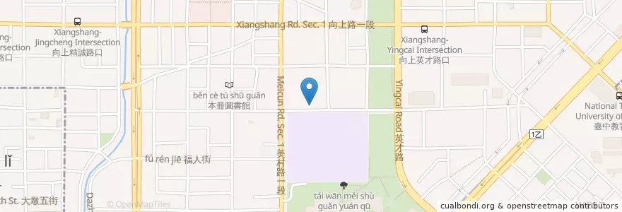 Mapa de ubicacion de 艸水木堂 en 臺灣, 臺中市, 西區.
