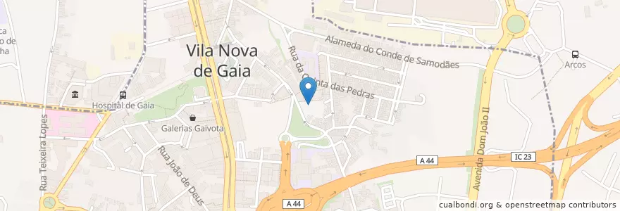 Mapa de ubicacion de Testemunhas de Jeová en Portugal, Norte, Área Metropolitana Do Porto, Porto, Vila Nova De Gaia, Mafamude E Vilar Do Paraíso.