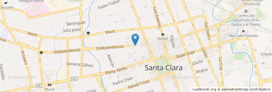 Mapa de ubicacion de Dos Hermanos en Cuba, Villa Clara, Santa Clara, Ciudad De Santa Clara.