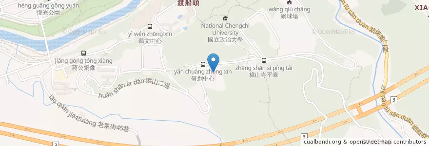Mapa de ubicacion de 地下停車場 en Taiwan, 新北市, Taipei, 文山區.