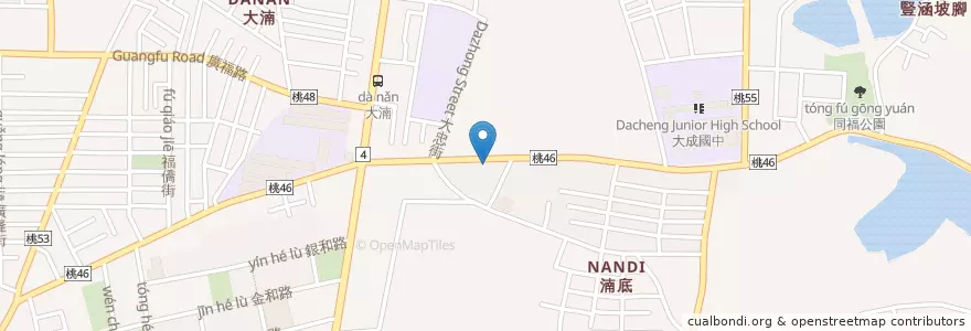 Mapa de ubicacion de 來來牛肉麵 en تایوان, 桃園市, 八德區.