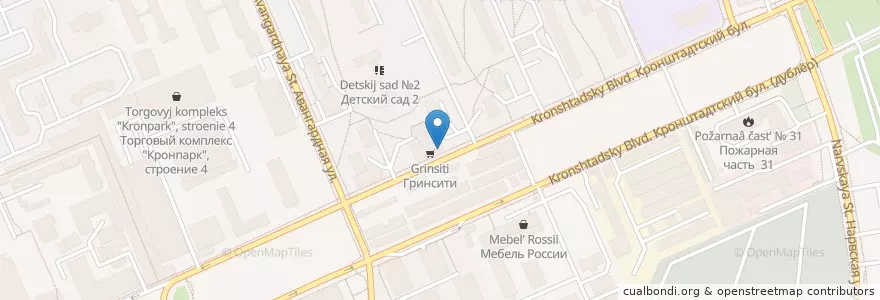Mapa de ubicacion de Огни Востока en Rusland, Centraal Federaal District, Moskou, Северный Административный Округ, Головинский Район.