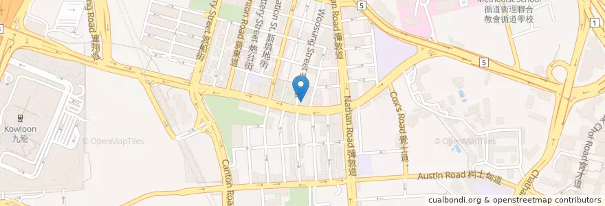 Mapa de ubicacion de 大家樂 - 佐敦 en 中国, 广东省, 香港 Hong Kong, 九龍 Kowloon, 新界 New Territories, 油尖旺區 Yau Tsim Mong District.