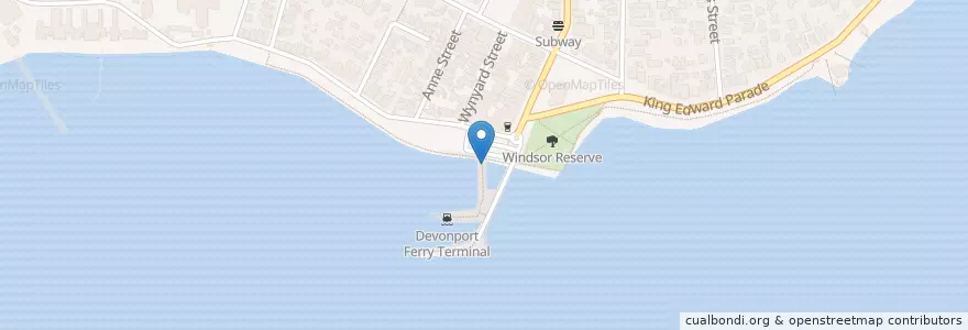 Mapa de ubicacion de Devon on the Wharf en New Zealand / Aotearoa, Auckland, Devonport-Takapuna.