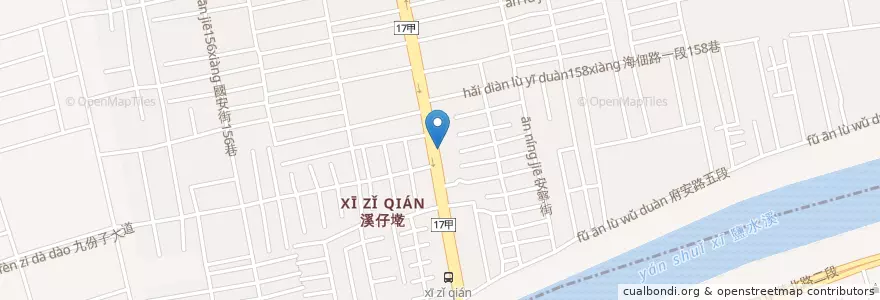 Mapa de ubicacion de 老祿浮水魚羹 en Тайвань, Тайнань, 安南區.