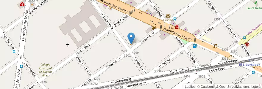 Mapa de ubicacion de 4ta Pared, Villa Devoto en 阿根廷, Ciudad Autónoma De Buenos Aires, 布宜诺斯艾利斯, Comuna 11.
