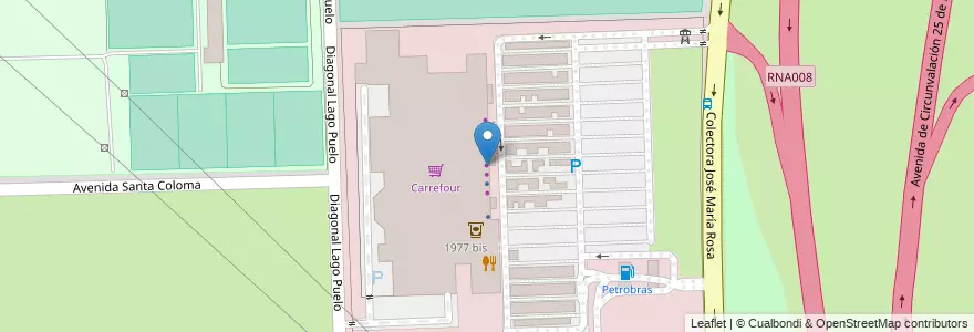 Mapa de ubicacion de 5 à Sec en الأرجنتين, سانتا في, Departamento Rosario, Municipio De Rosario, روساريو.