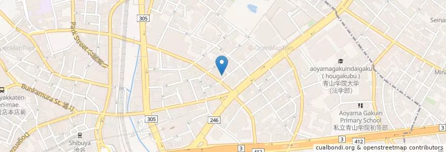 Mapa de ubicacion de 大衆割烹たがみ en Japan, Tokio, 渋谷区.